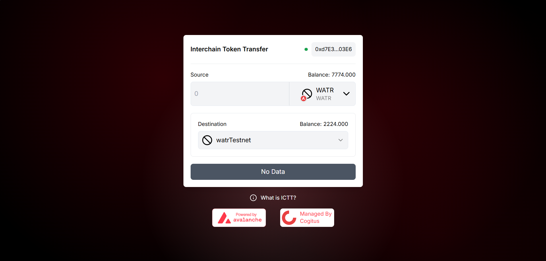 ICTT transfer direction