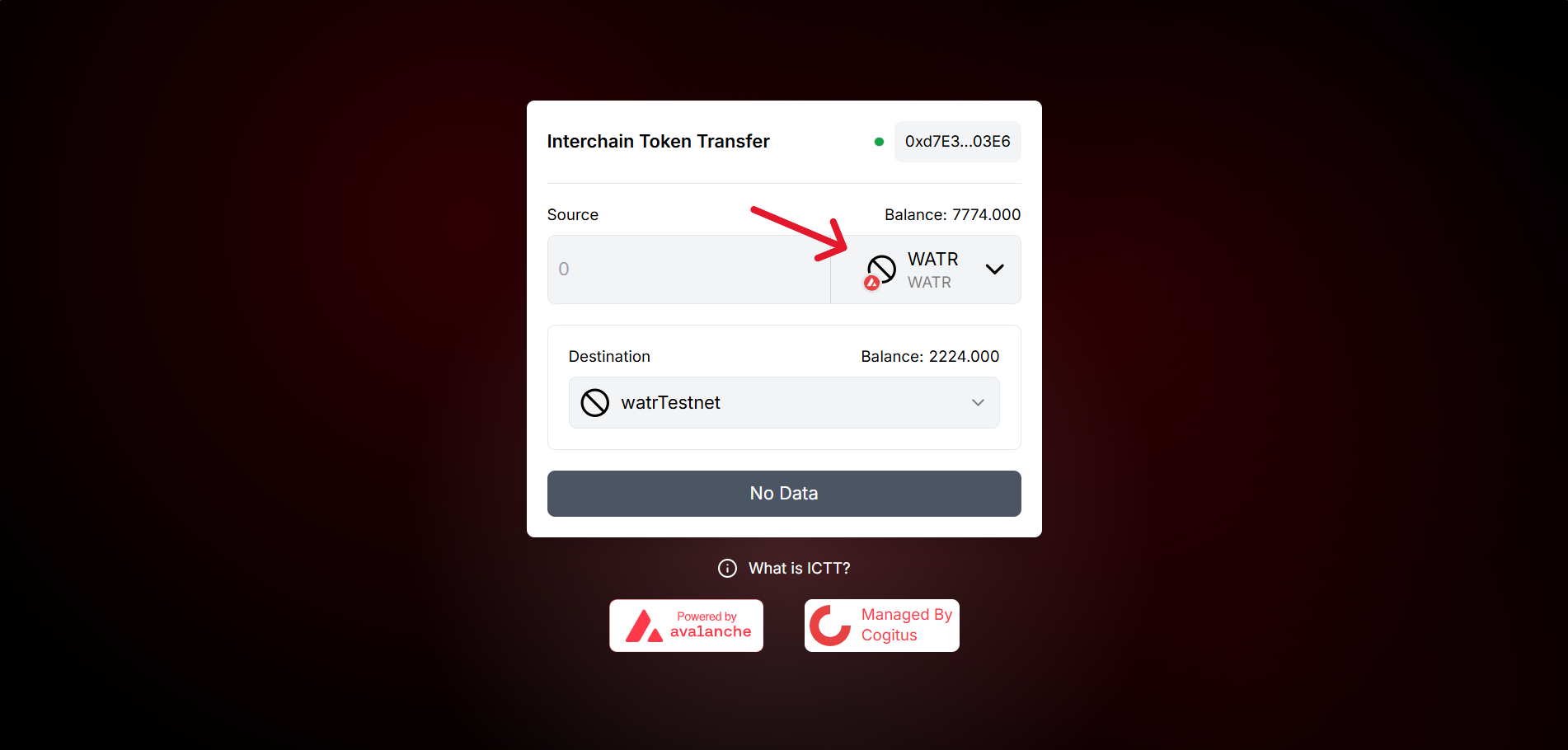 ICTT transfer direction